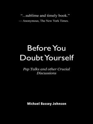 cover image of Before You Doubt Yourself